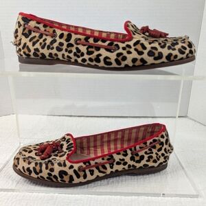Sperry Top-Sider Westwood Leopard Pony‎ Loafers Women's 7 M